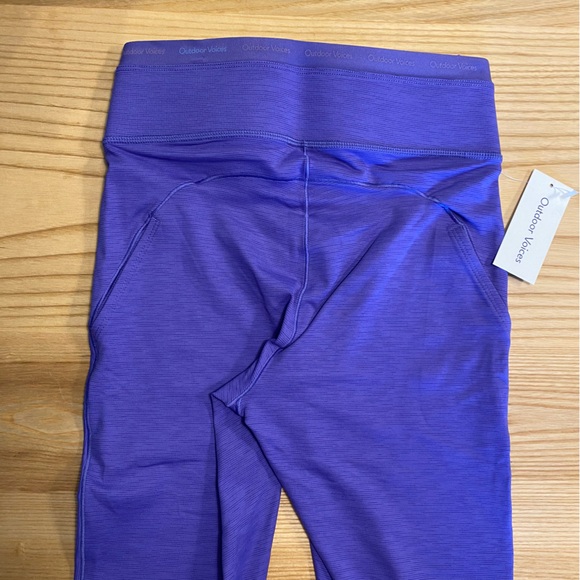 NWT OUTDOOR VOICES purple leggings - size SMALL - Picture 5 of 6